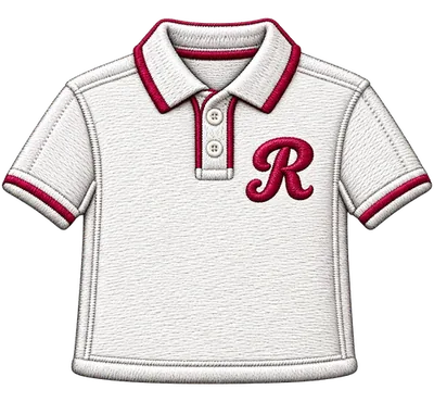 Left chest polo shirt embroidery